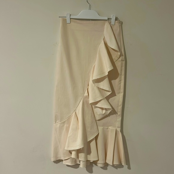 Johanna Ortiz beige skirt